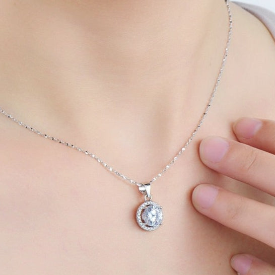 Colar Luxury Redondo Zircônia em Prata 925