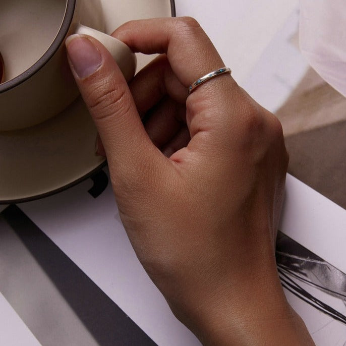 Anel Brilho Estelar em Prata 925