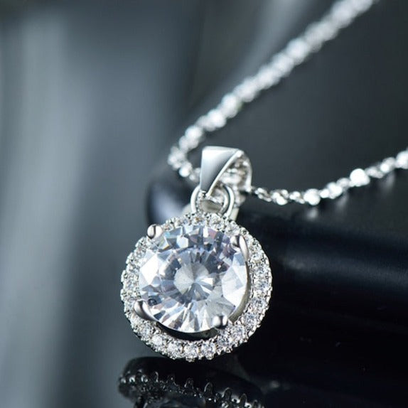 Colar Luxury Redondo Zircônia em Prata 925