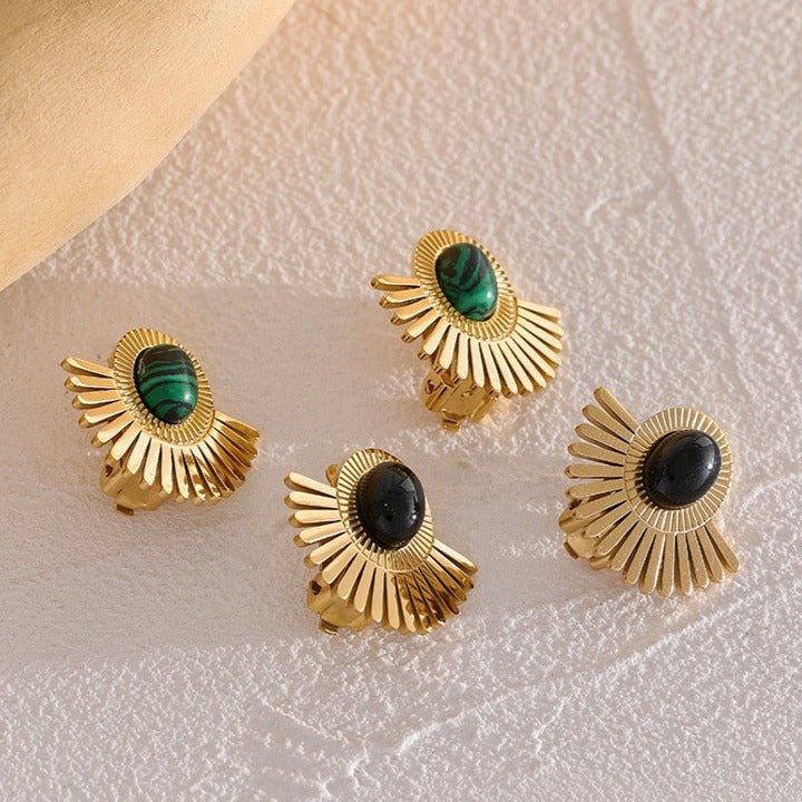 Brinco Flor Solar em Ouro