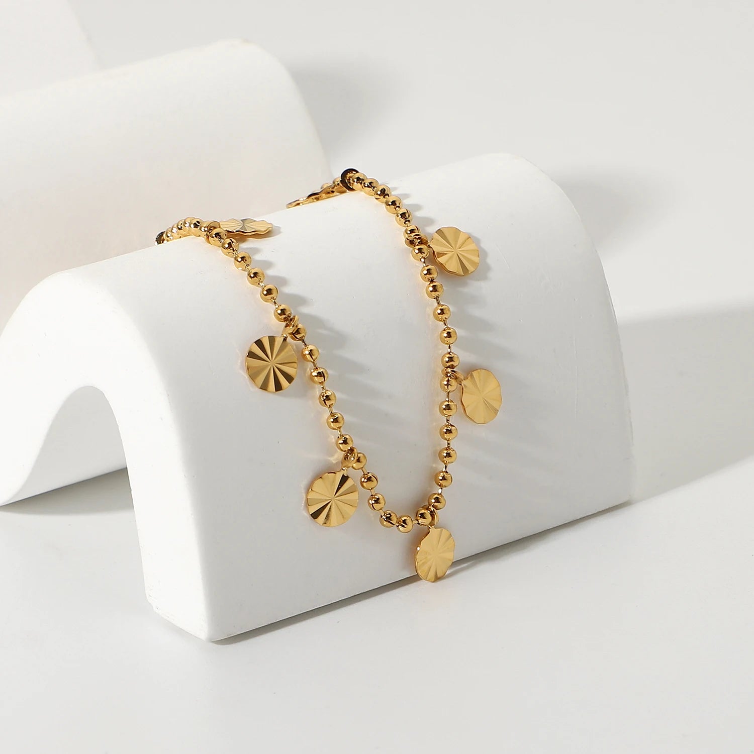 Pulseira Esferas Texturizadas Minimalista