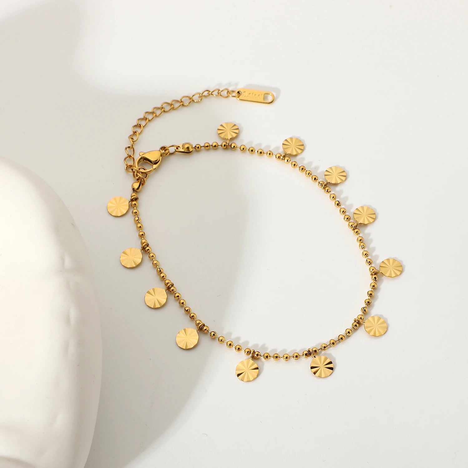 Pulseira Esferas Texturizadas Minimalista