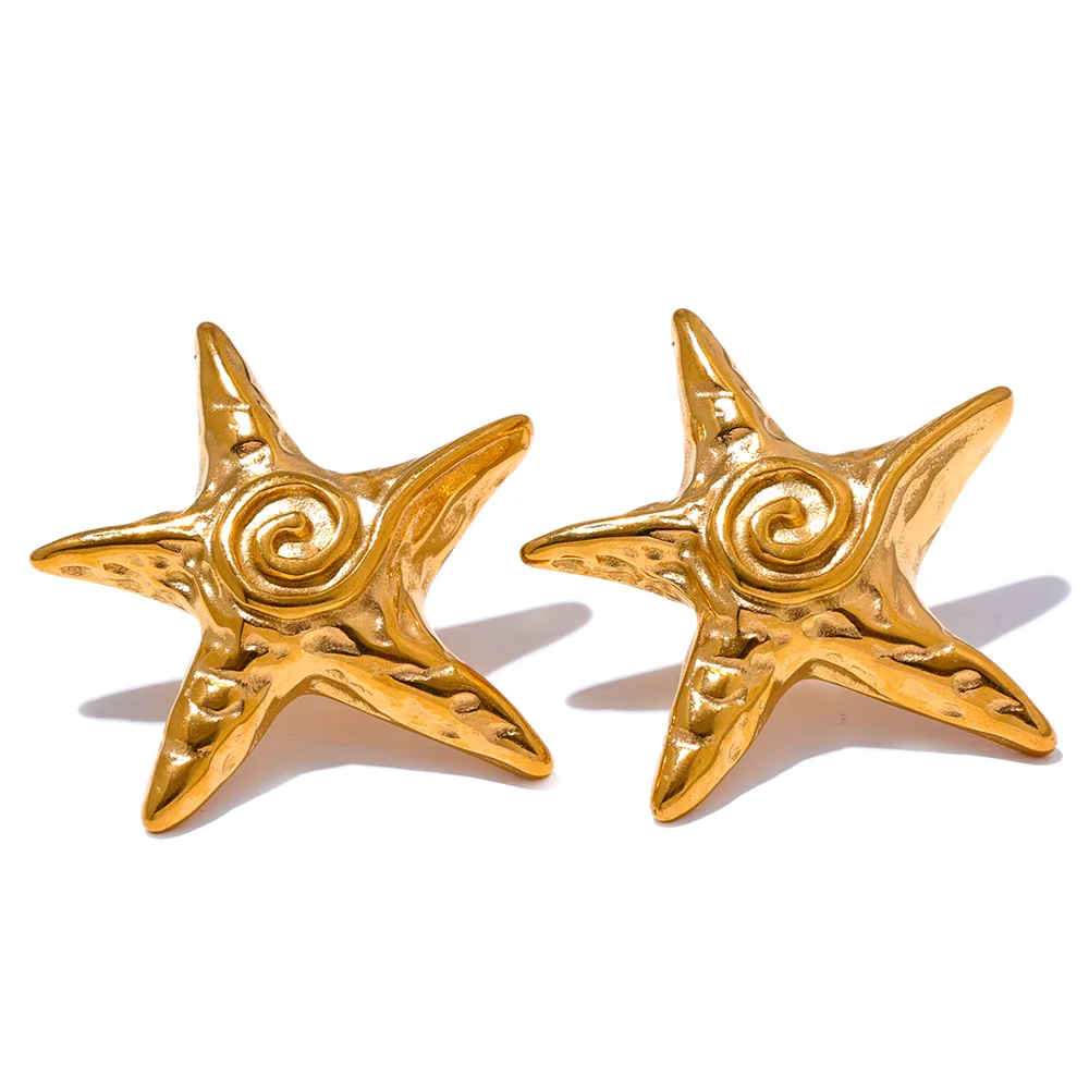 Brinco em Ouro 18k Estrela Lúdica
