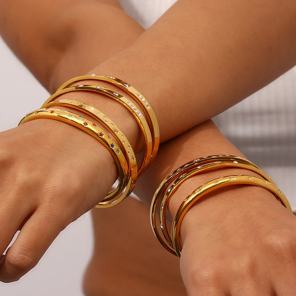 Braceletes Ajustáveis Estrelas Minimalistas