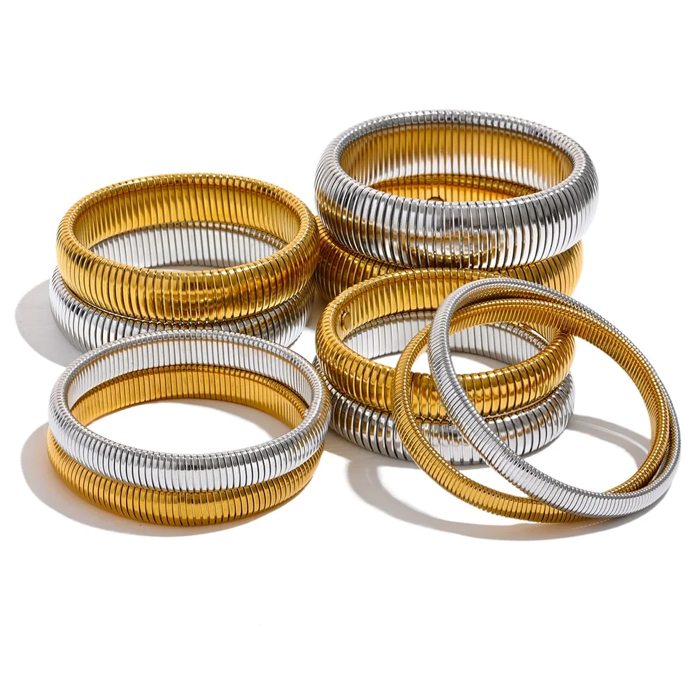 Pulseira Bracelete Elástico Design Minimalista