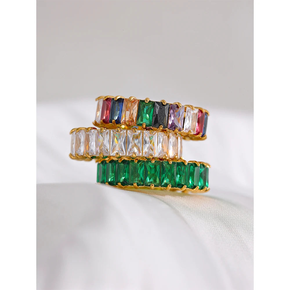 Anel Cravejado Zirconia Cubica