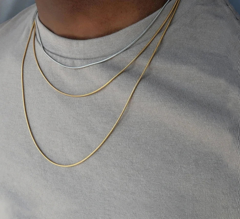 Colar Choker Minimalista Corrente Esférica