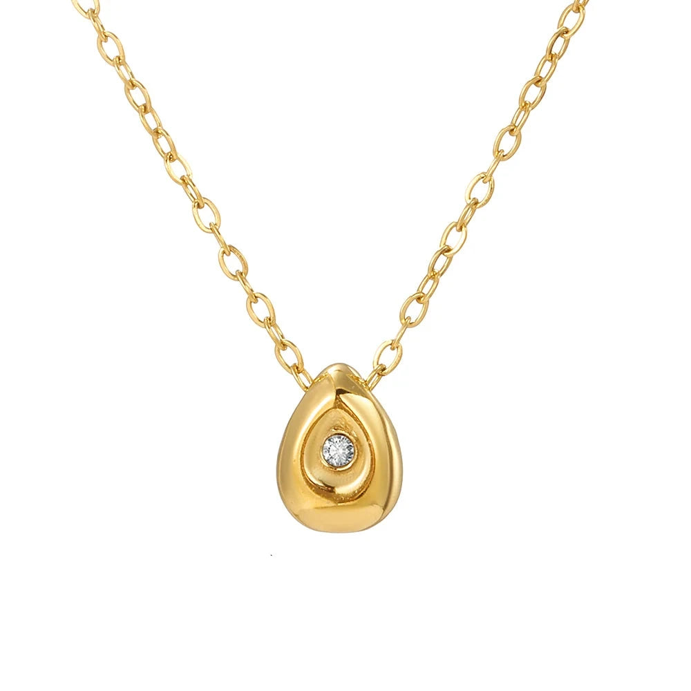 Colar Pendente Minimalista Gota D'água