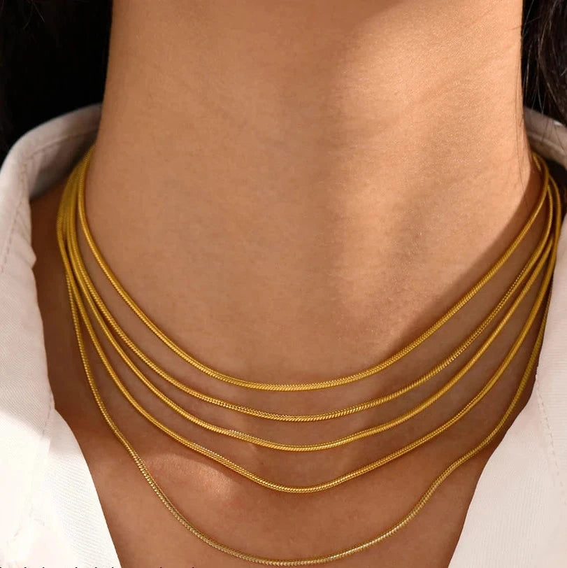 Colar Choker Minimalista Corrente Esférica