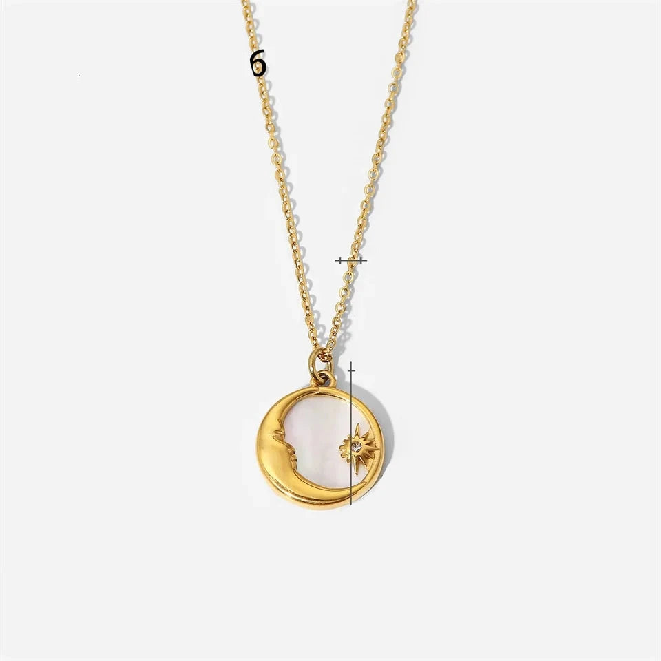 Colares Astros Celestes Ouro 18k