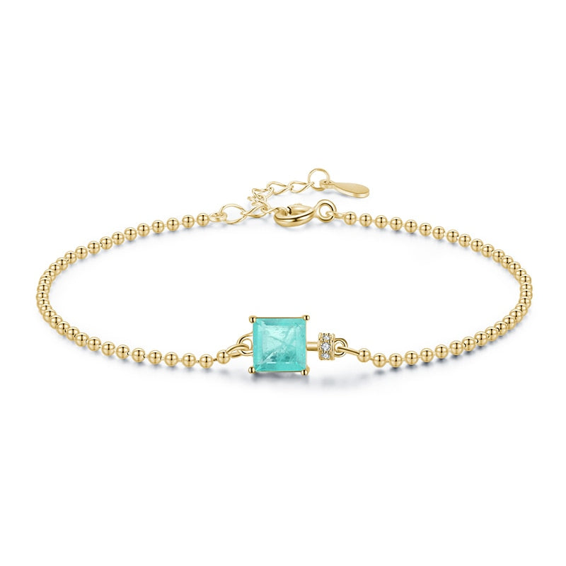 Pulseira Square Turmalina em Prata 925