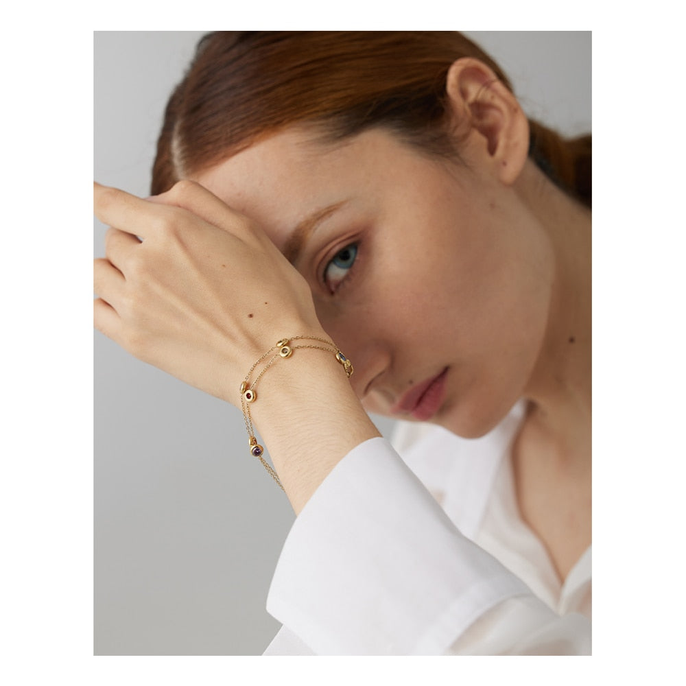 Pulseira Zircônia Circulares Vertti