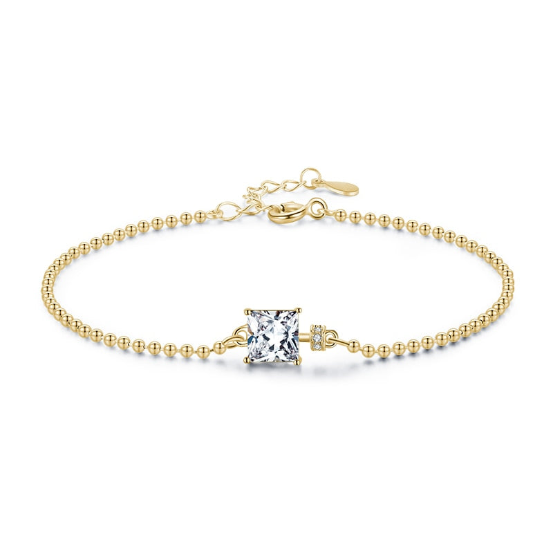 Pulseira Square Turmalina em Prata 925