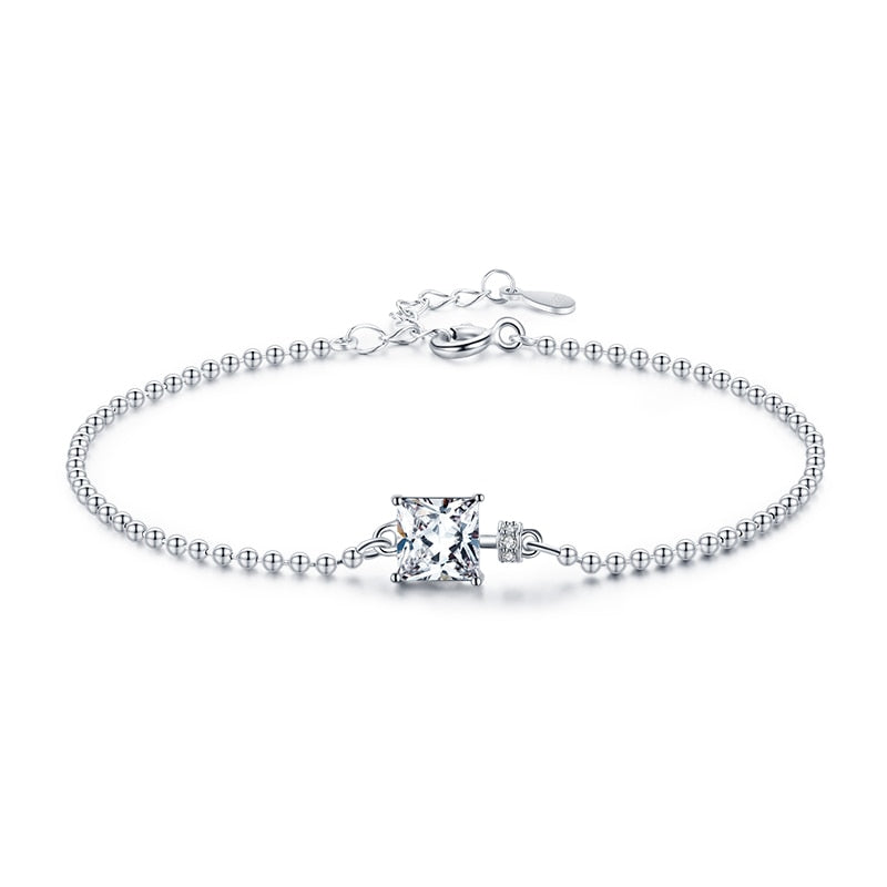 Pulseira Square Turmalina em Prata 925