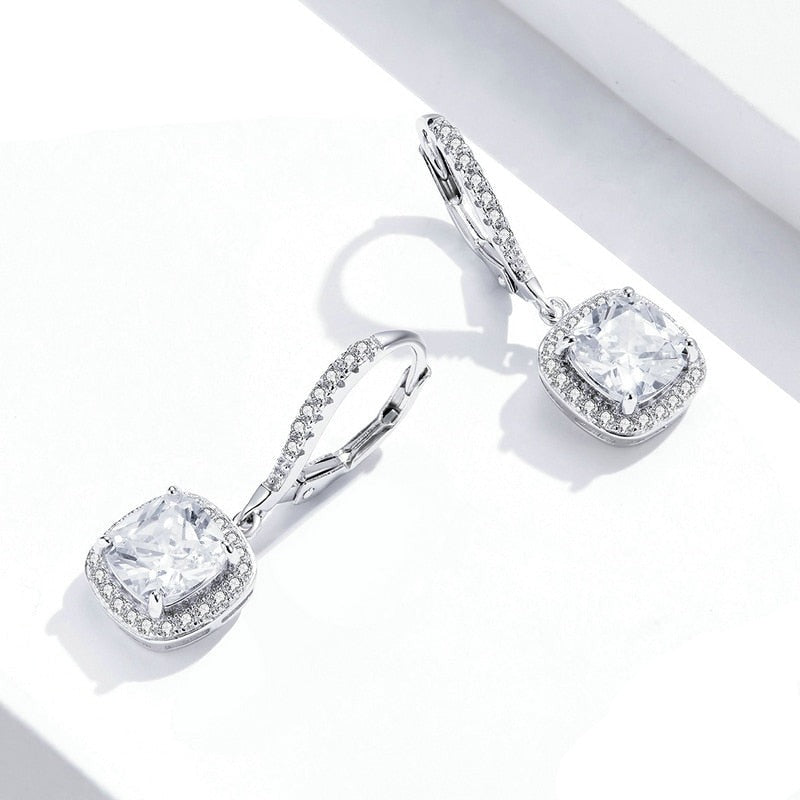 Brinco Sterling Zircônia em Prata 925