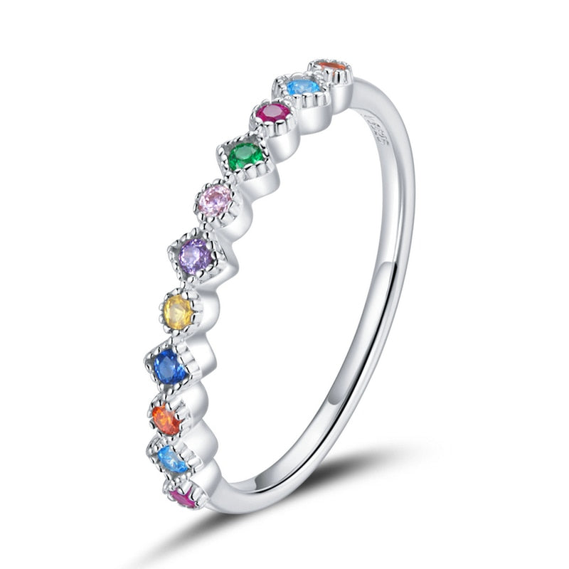 Anel Aparador Multicolor em Prata 925