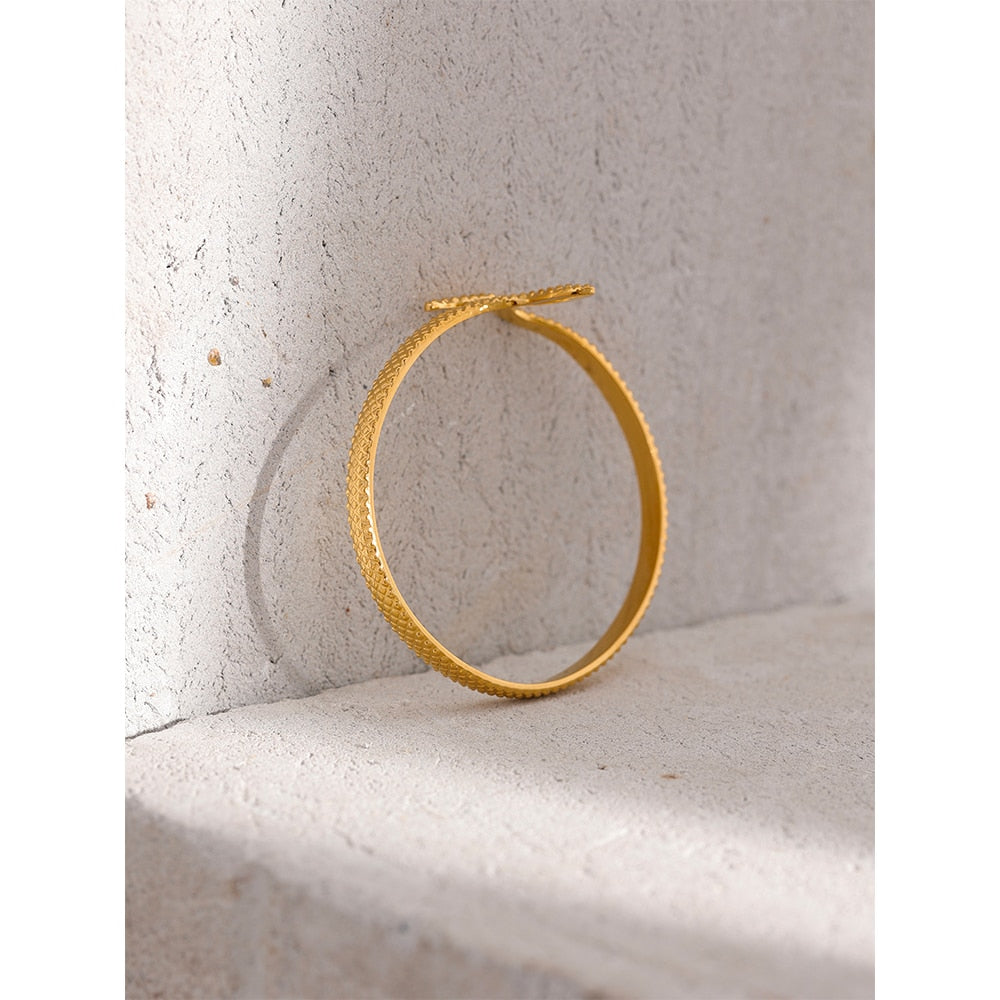 Pulseira Ajustável Serpente em Ouro 18k
